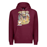 Burgundy Cats Against Cat Calls Premium Hoodie - Bettercallsaul