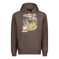 Coffee Cats Against Cat Calls Premium Hoodie - Bettercallsaul