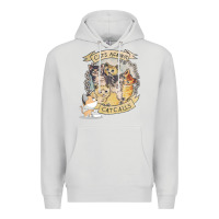 Dove Grey Cats Against Cat Calls Premium Hoodie - Bettercallsaul
