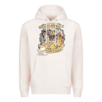 Pale Pink Cats Against Cat Calls Premium Hoodie - Bettercallsaul