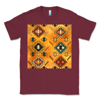Burgundy native american aztec seamless pattern 4 Classic Tee - BundleAndBundleShop