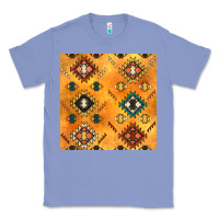 Colony Blue native american aztec seamless pattern 4 Classic Tee - BundleAndBundleShop