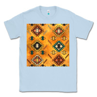 Dusty Blue native american aztec seamless pattern 4 Classic Tee - BundleAndBundleShop