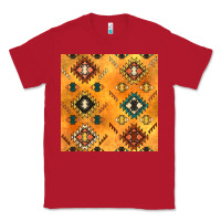 Red native american aztec seamless pattern 4 Classic Tee - BundleAndBundleShop