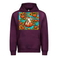 Mauve Wine fall pumpkin lamb Urban Hoodie - Jasminsmagicworld