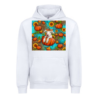 White fall pumpkin lamb Urban Hoodie - Jasminsmagicworld