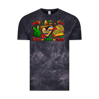 Cloud Black peace love tacos Vintage Tee - Zillion Design Studio