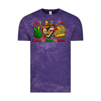 Cloud Purple peace love tacos Vintage Tee - Zillion Design Studio