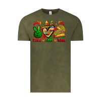 Vintage Olive peace love tacos Vintage Tee - Zillion Design Studio