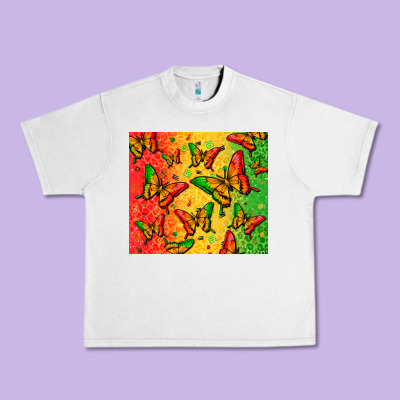 Juneteenth Butterfly Urban Heavy Tee Designed By Zillion Design Studio
