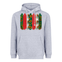 Heather Grey mexican flag brushstroke Heavyweight Hoodie - Jasminsmagicworld