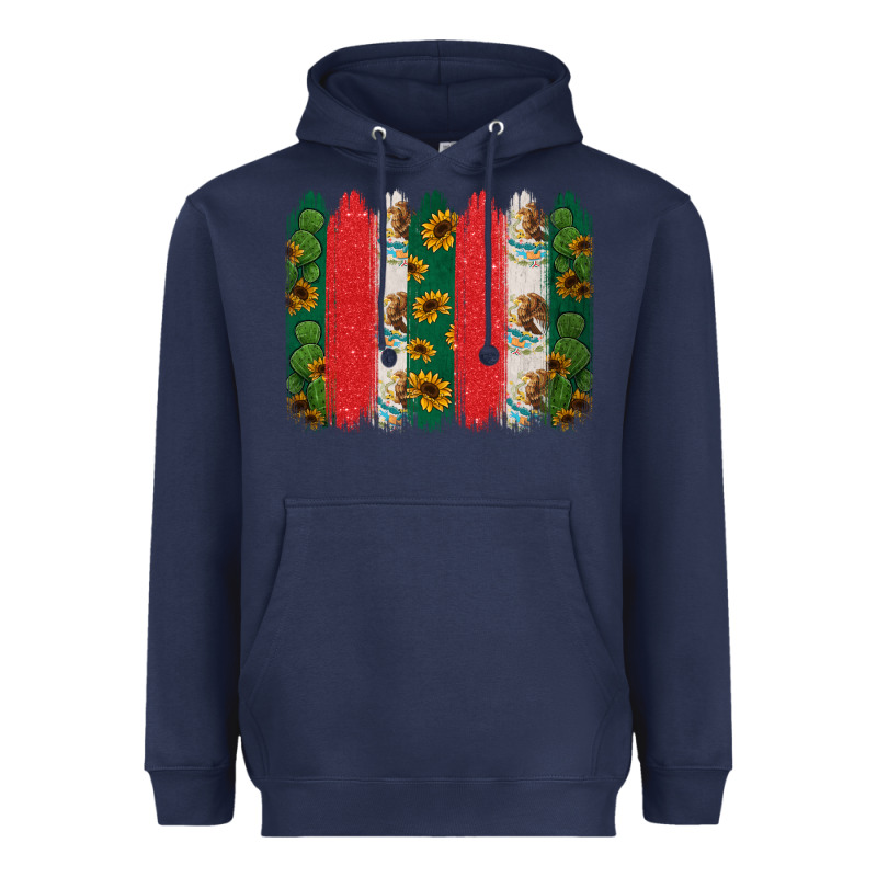Mexican Flag Brushstroke Heavyweight Hoodie by Jasminsmagicworld | Teevron