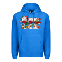 True Royal Christmas Wine Glasses Premium Hoodie - MaliasSmallBusiness