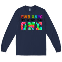 Navy two dads are better than one Long Sleeve Tee - HRA Design Shop