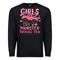 Black girls like monster trucks too Premium Sweatshirt - MaliasSmallBusiness