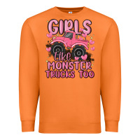 Carrot girls like monster trucks too Premium Sweatshirt - MaliasSmallBusiness
