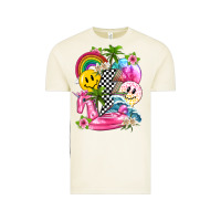 Vintage Arctic summer smile face and beach vibes with rainbow tbw Vintage Tee - texasbilliewilder