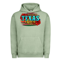 Pigment Oil Green Texas Chica with roses Urban Hoodie - Jasminsmagicworld