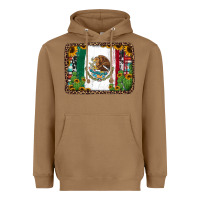 Toasted Coconut mexican flag background with cactus and sunflower Heavyweight Hoodie - Jasminsmagicworld