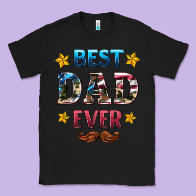 Best Dad Ever Classic Tee Designed By Hra Design Shop