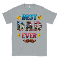 Heather Grey best dad ever Classic Tee - HRA Design Shop