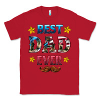 Red best dad ever Classic Tee - HRA Design Shop
