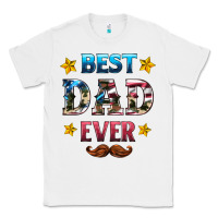 White best dad ever Classic Tee - HRA Design Shop