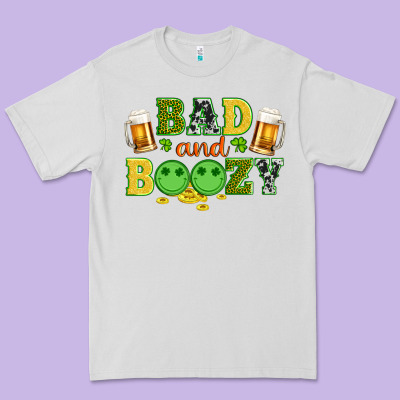 Bad And Boozy Wıth Beer And Coins Premium Tee Designed By Artiststas