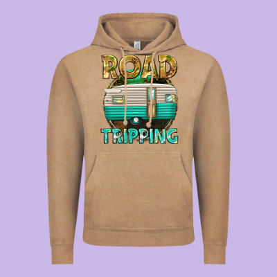 Road Tripping Vintage Hoodie Designed By Texasbilliewilder