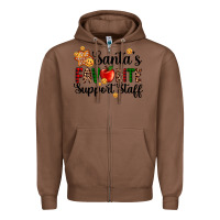 Chestnut santa's favorite  sport staff Zipper Hoodie - AdoDesignShop