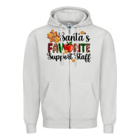 Dove Grey santa's favorite  sport staff Zipper Hoodie - AdoDesignShop