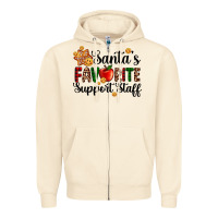 Sandshell santa's favorite  sport staff Zipper Hoodie - AdoDesignShop