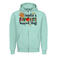 Seafoam santa's favorite  sport staff Zipper Hoodie - AdoDesignShop