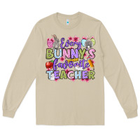 Mushroom Easter Day Every bunny's favorite Teacher Long Sleeve Tee - OliviaCreatesArt