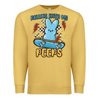 Antique Gold skateboard bunny Premium Sweatshirt - MaliasSmallBusiness