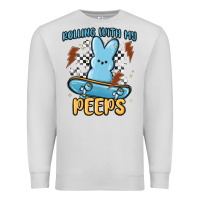 Dove Grey skateboard bunny Premium Sweatshirt - MaliasSmallBusiness