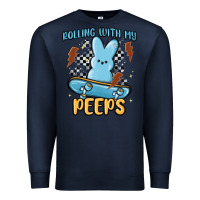 Navy skateboard bunny Premium Sweatshirt - MaliasSmallBusiness