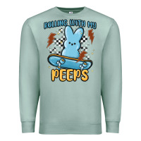 Seafoam skateboard bunny Premium Sweatshirt - MaliasSmallBusiness