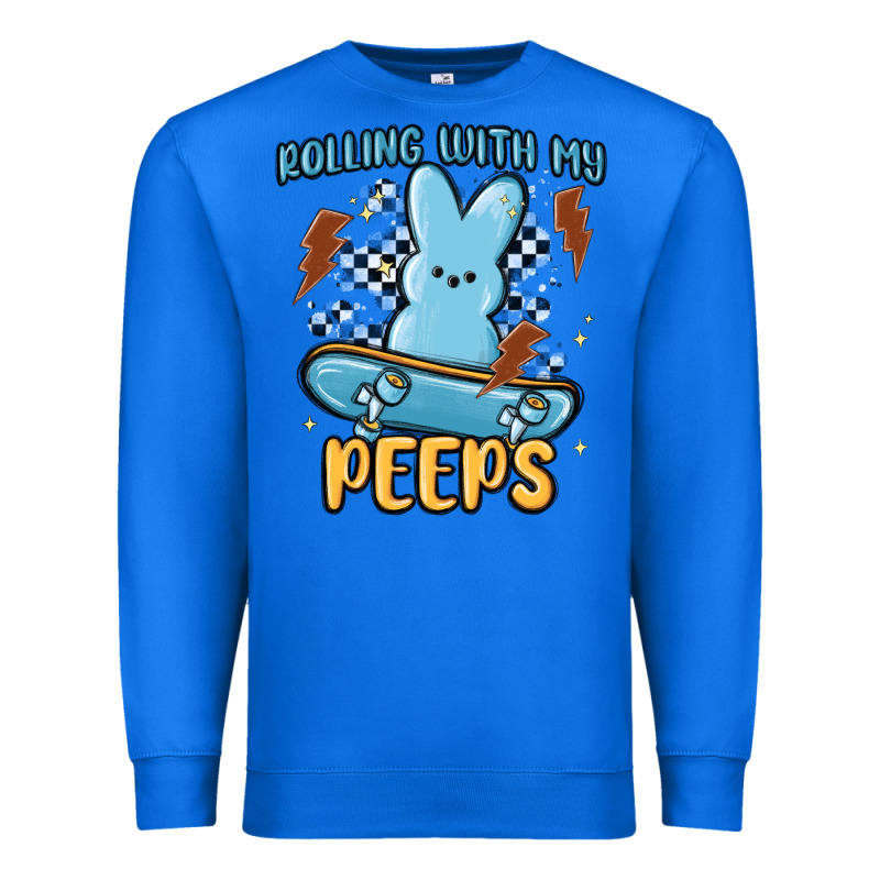 Skateboard Bunny Premium Sweatshirt by MaliasSmallBusiness | Teevron