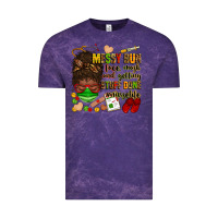 Cloud Purple messy bun face mask & getting stuff done  #nurselife Vintage Tee - Zillion Design Studio