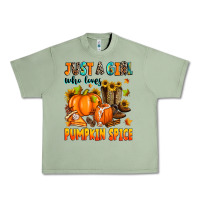 Oil Green just a girl who loves pumpkin spice Urban Heavy Tee - Zillion Design Studio