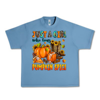 Pebble Blue just a girl who loves pumpkin spice Urban Heavy Tee - Zillion Design Studio