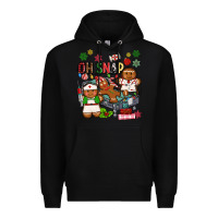 Black oh snap christmas Premium Hoodie - MaliasSmallBusiness