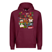 Burgundy oh snap christmas Premium Hoodie - MaliasSmallBusiness
