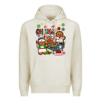 Oatmeal Heather oh snap christmas Premium Hoodie - MaliasSmallBusiness