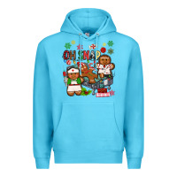 Ocean Blue oh snap christmas Premium Hoodie - MaliasSmallBusiness