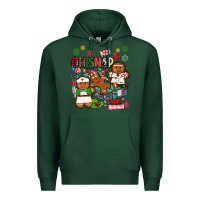 Sports Green oh snap christmas Premium Hoodie - MaliasSmallBusiness