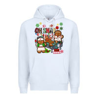 White oh snap christmas Premium Hoodie - MaliasSmallBusiness
