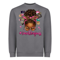 Storm small business afro messy bun Heavyweight Sweatshirt - texasbilliewilder
