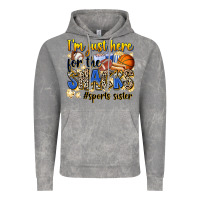 Cloud Rock im just here for the snacks sports sister Vintage Hoodie - Zillion Design Studio